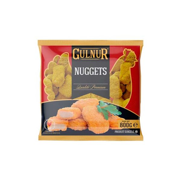 Produit GULNUR Nuggets de filet de poulet certifié halal 800g