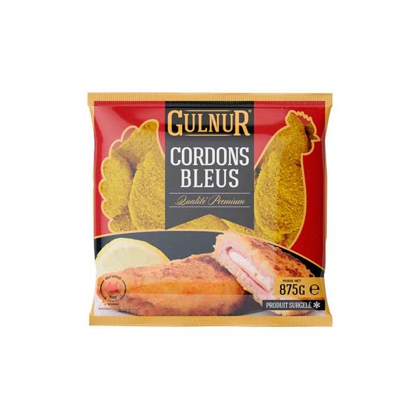 Produit GULNUR Cordons bleu de poulet certifié halal 875g