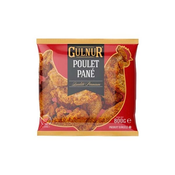 Produit GULNUR Strips spicy de poulet certifié halal 800g